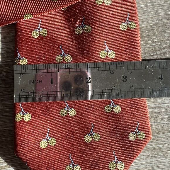 Loewe Madrid Red Frutos Tie Red Silk - Picture 5 of 6